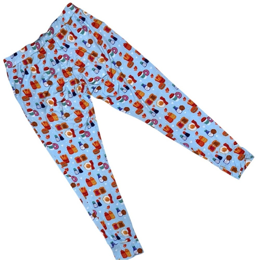 Little Bum Bums Bamboo Pajama Pants Women’s Small – Breakfast Print - Picture 4 of 6